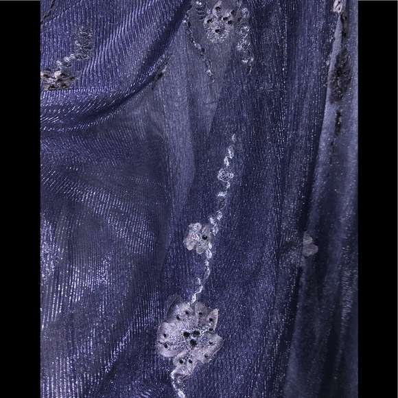 Elizabeth K GLS Formal dress New with Tags Hand Beaded prom party shoulder off - Picture 9 of 15